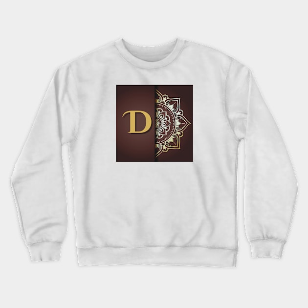 D - Mandala Monogram Crewneck Sweatshirt by Mazzlo Shop